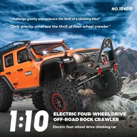 WLtoys RC Car 104010 1/10 Electric 4WD Off-Road Climbing Truck Jeep Wrangler Remote Control Car Model Toy Gift