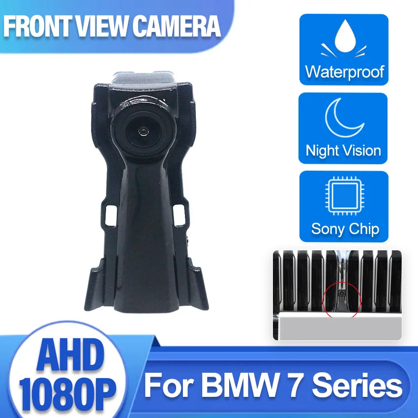 

Car Front View Camera Waterproof High Quality CCD Night Vision Driving Safety Wide-angle Fisheye Camera For BMW 7 Series 2019