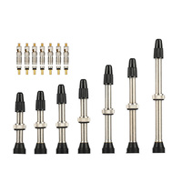 1PC 34MM 40MM 44MM 48mm 60mm Presta Valve for Road MTB Bicycle Tubeless Tires Brass Core Alloy Stem Tubeless Sealant Compatible