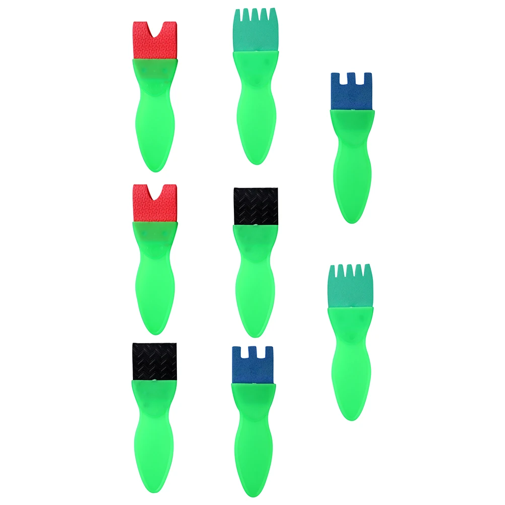 مجموعة فرش رسم مكونة من 8 قطع بمقبض ناعم وخفيف الوزن وألوان مائية وفن زيتي يمكنك صنعه بنفسك أداة رسم العبث للطلاب #3