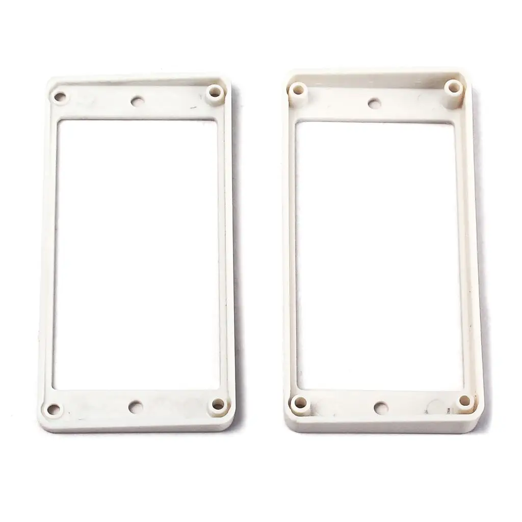 White Pickup Mounting Ring for LP SG Guitar Supply Accs W/ Screw Set Of 2