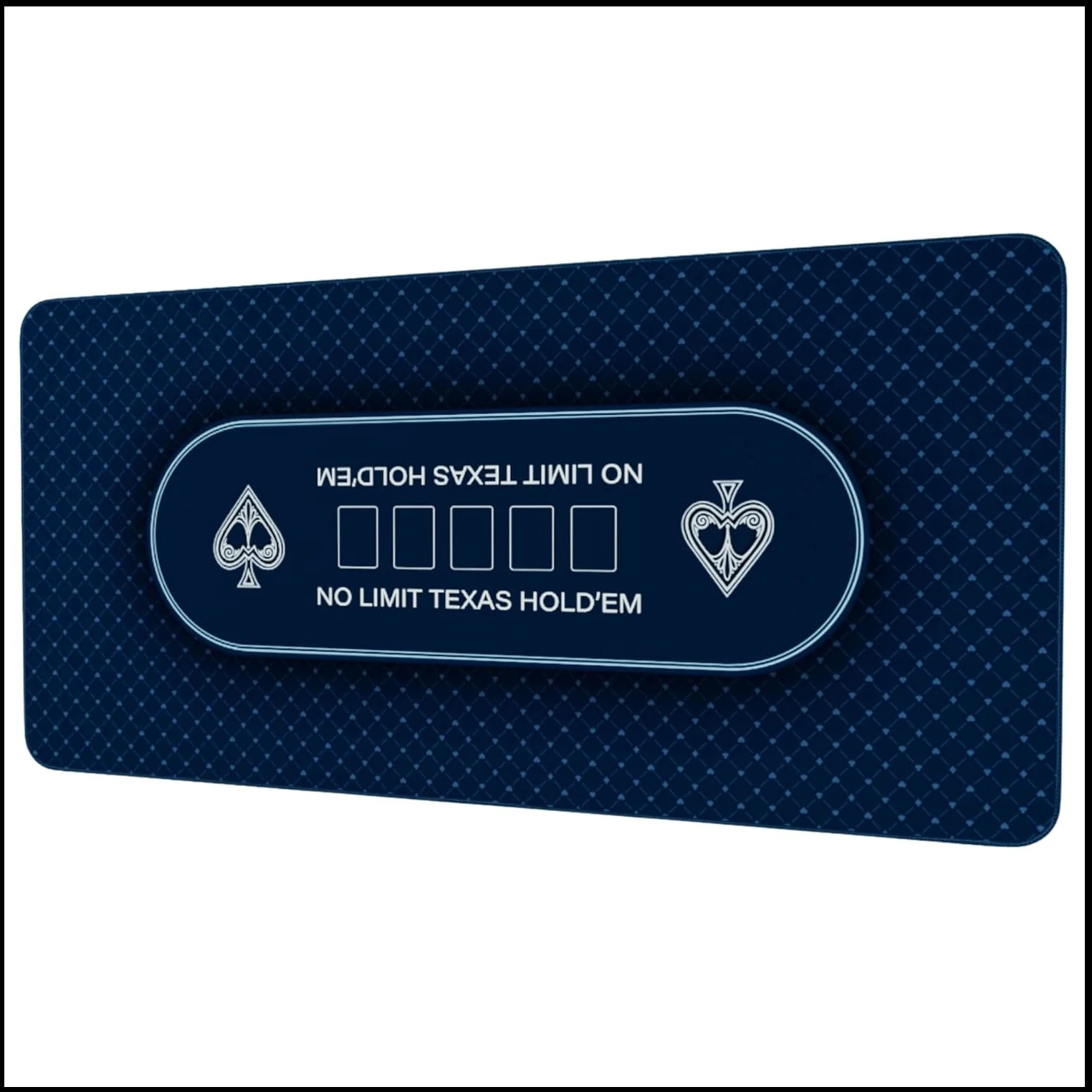 120x60cm Texas Hold 'Em Poker Board Game Rubber Table Mat Large-Sized Game Table Mat Entertainment Accessory