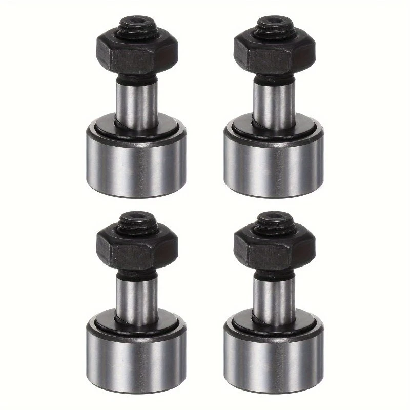 4pcs Gear Follower KR19 Needle Bearing, Diameter 19 Millimeter Roller, Cam Follower Track Bearing, Stud-Type Track Cam Follower,
