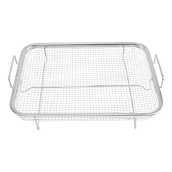 1 Stuks Lucht Friteuse Mand Voor Oven, Roestvrij Staal Grill Mand, Anti-Stick Mesh Mand, Lucht Friteuse Lade Draad Rek Mand
