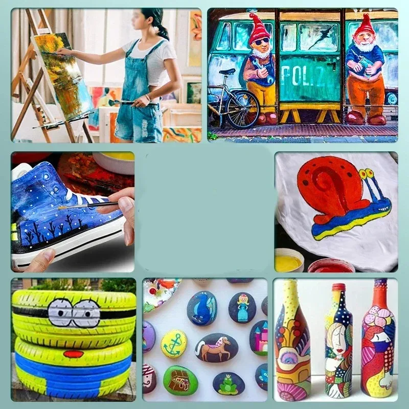 300ml Large-capacity Acrylic Paint Is Waterproof Sun-resistant and Does Not Fade EasilyThe Paste Has A Fine Texture for Graffiti