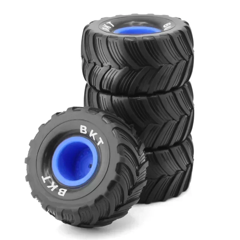 Kit de pneus en caoutchouc de 100mm de diamètre, 4 pièces, pour Trxs Tamiya Losi Hub e-revo 1/12/14/16/18 RC camion voiture pneus réparation mise à niveau accessoires