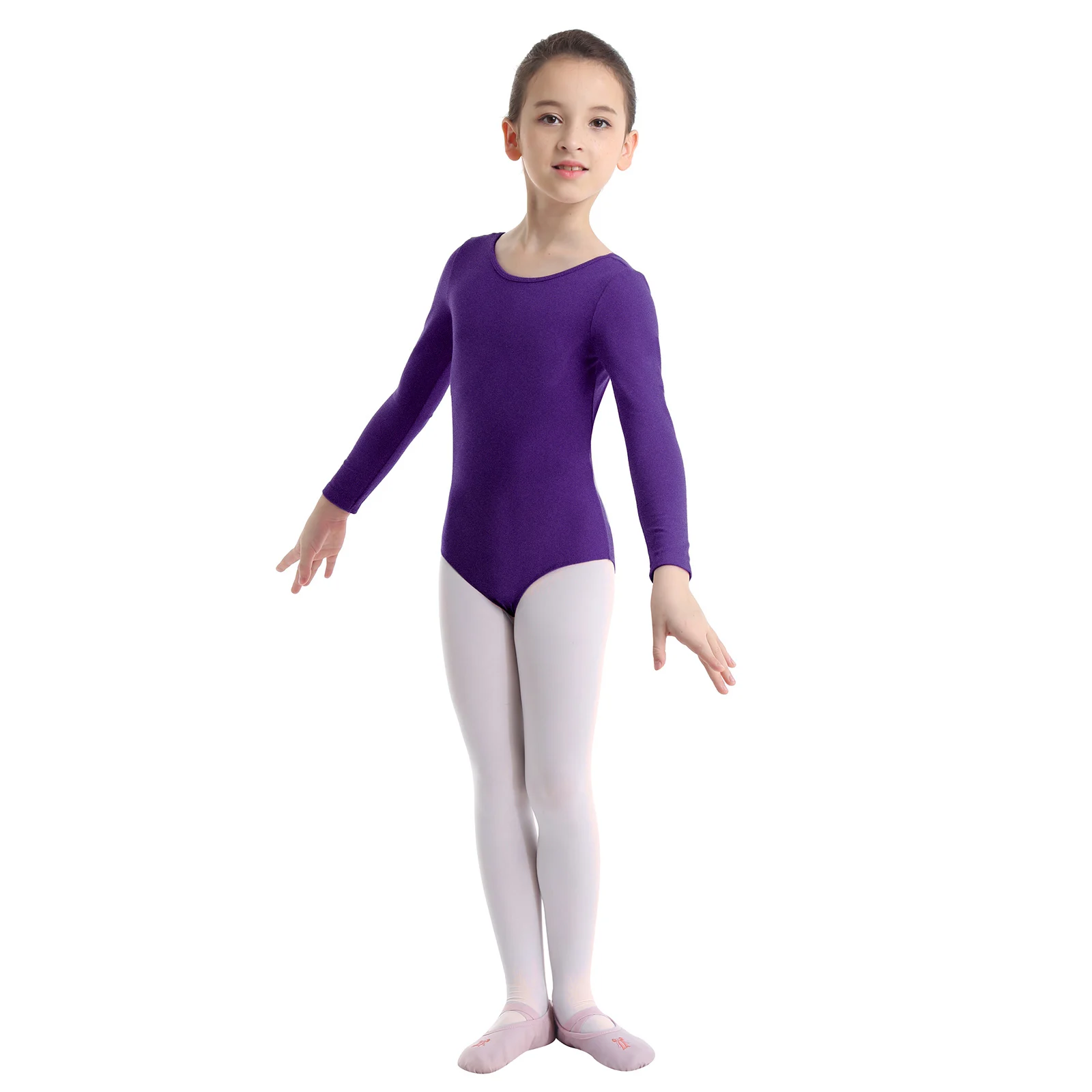 Kinder Ballett Bodysuit Langarm Gymnastik Turnpakje Trikot für Mädchen Ballerina Ballett Tutu Dance wear Kinder Tanz kostüme