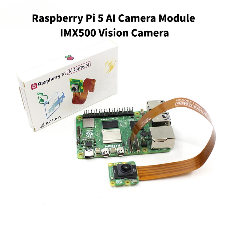 Raspberry Pi 5 AI Camera Module Raspberry Pi AI Camera IMX500 Vision Camera With cables and brackets