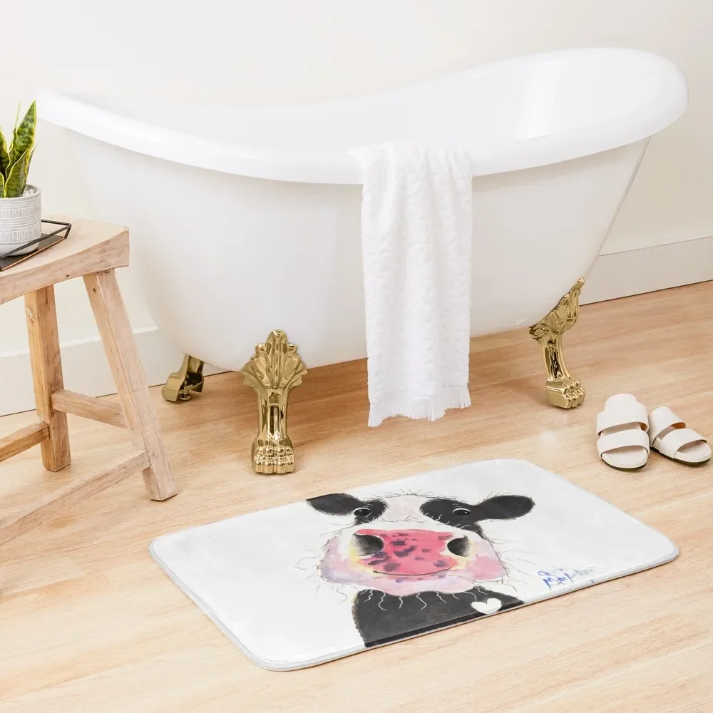 

CoW PRiNT, ANiMaL PRiNT ' ARTHuR ' BY SHiRLeY MacARTHuR Bath Mat Rooms Bathroom Floor Mat