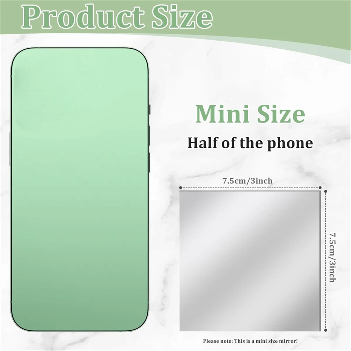 30 PCS Acrylic Mini Mirror Tiles Self Adhesive, 3 Inches Square High-Definition Tiny Mirror Tiles for Crafts 7.5x7.5cm