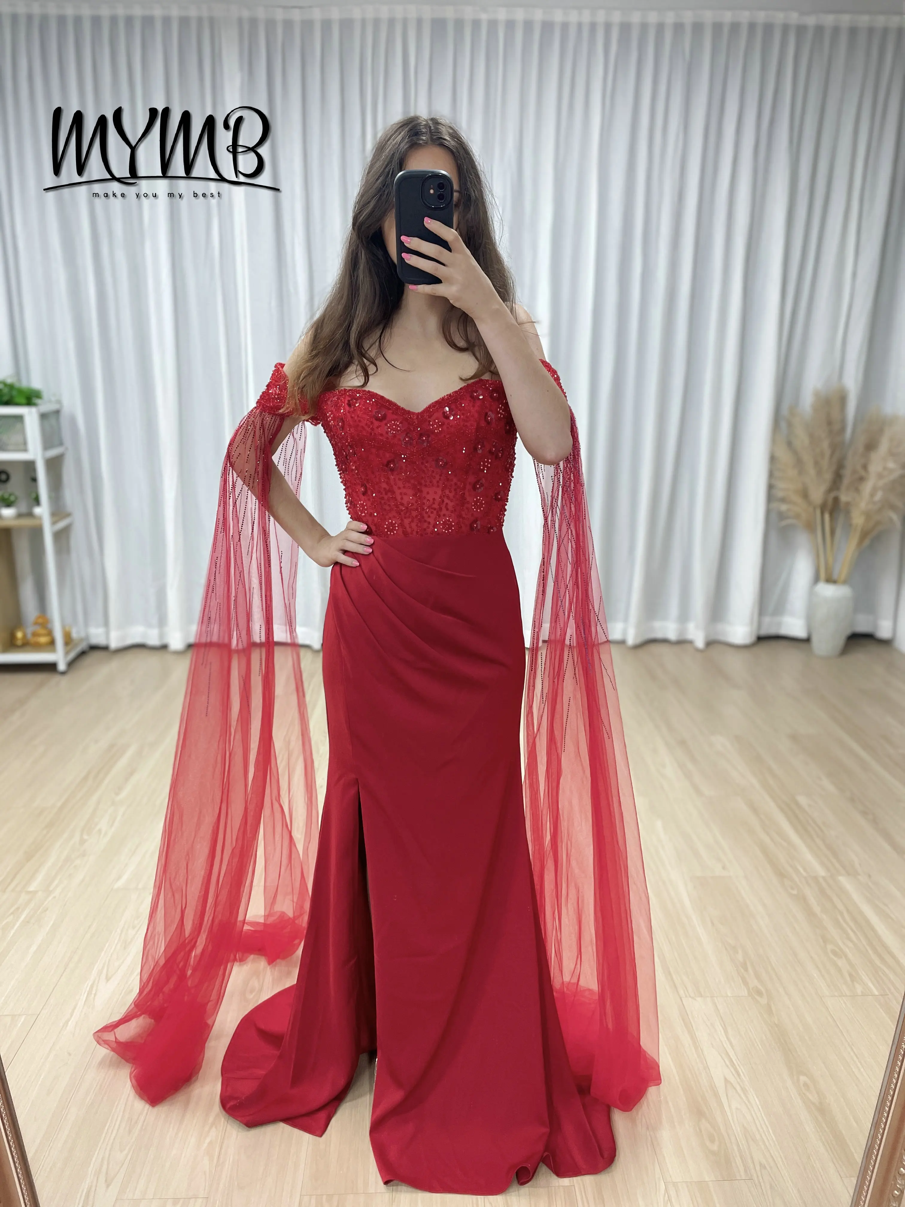 MYMB New Design Luxury Elegant Embellished With Beautiful Beaded Sequin Floral Mermaid Evening Gown for Formal Occasion MB40434