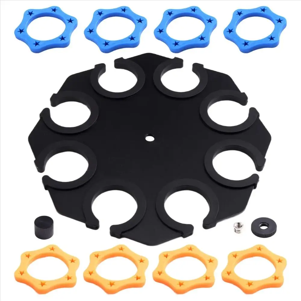 

Hands Free Multi Microphone Holder Up To 6/8 Mics Portable Microphone Clamp Black Performing Microphone Storage Stand