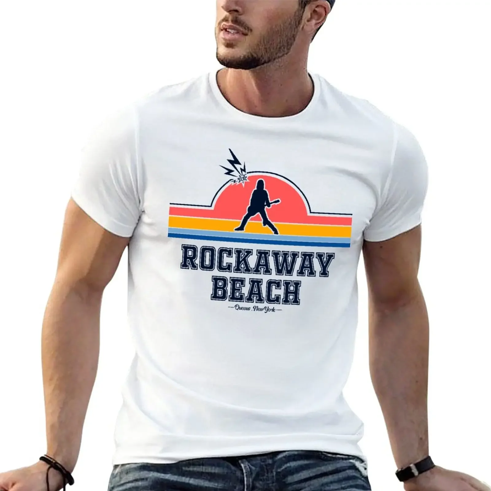 Rockaway Beach T-Shirt cute tops sports fans mens graphic t-shirts