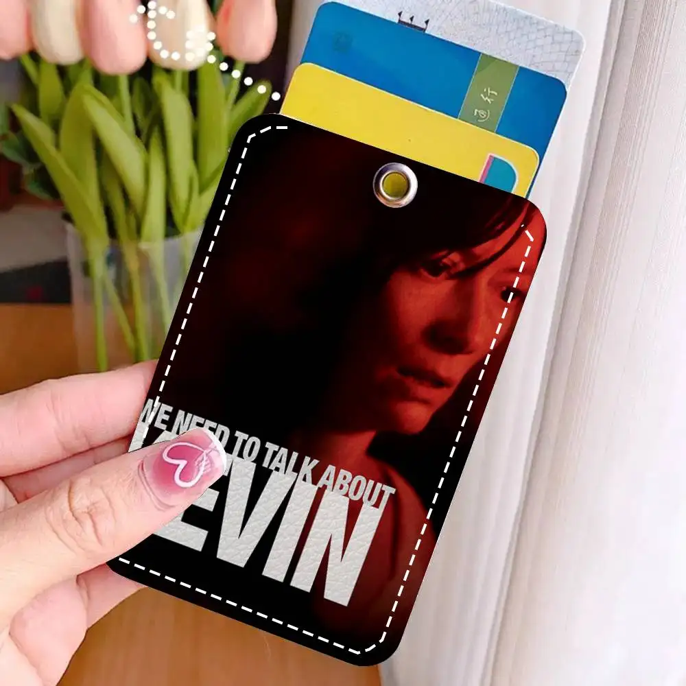 We Need To Talk About K-Kevin Movie Card Case Keychain Access Card Bag Key Tag Ring Leather Card Holder Key Ring Access - view 6