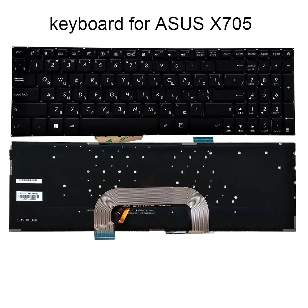 Keyboard for ASUS VivoBook 17 X705 MA X705MB X705FN X705FD X705U Клавиатура Russian RU Layout