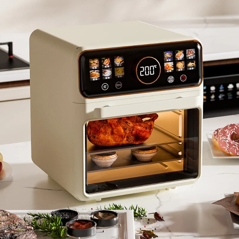 Air fryer oven steaming and baking integrated home visual window electric fryer integrated three in one baking