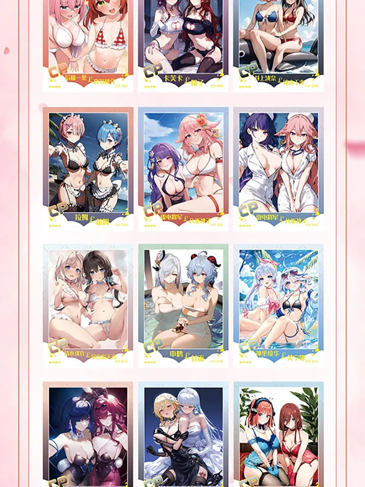 New Goddess Card Girl Feast Hobby Collectible Card Bikini Summer Suit Doujin Anime Booster Box Toy Gifts