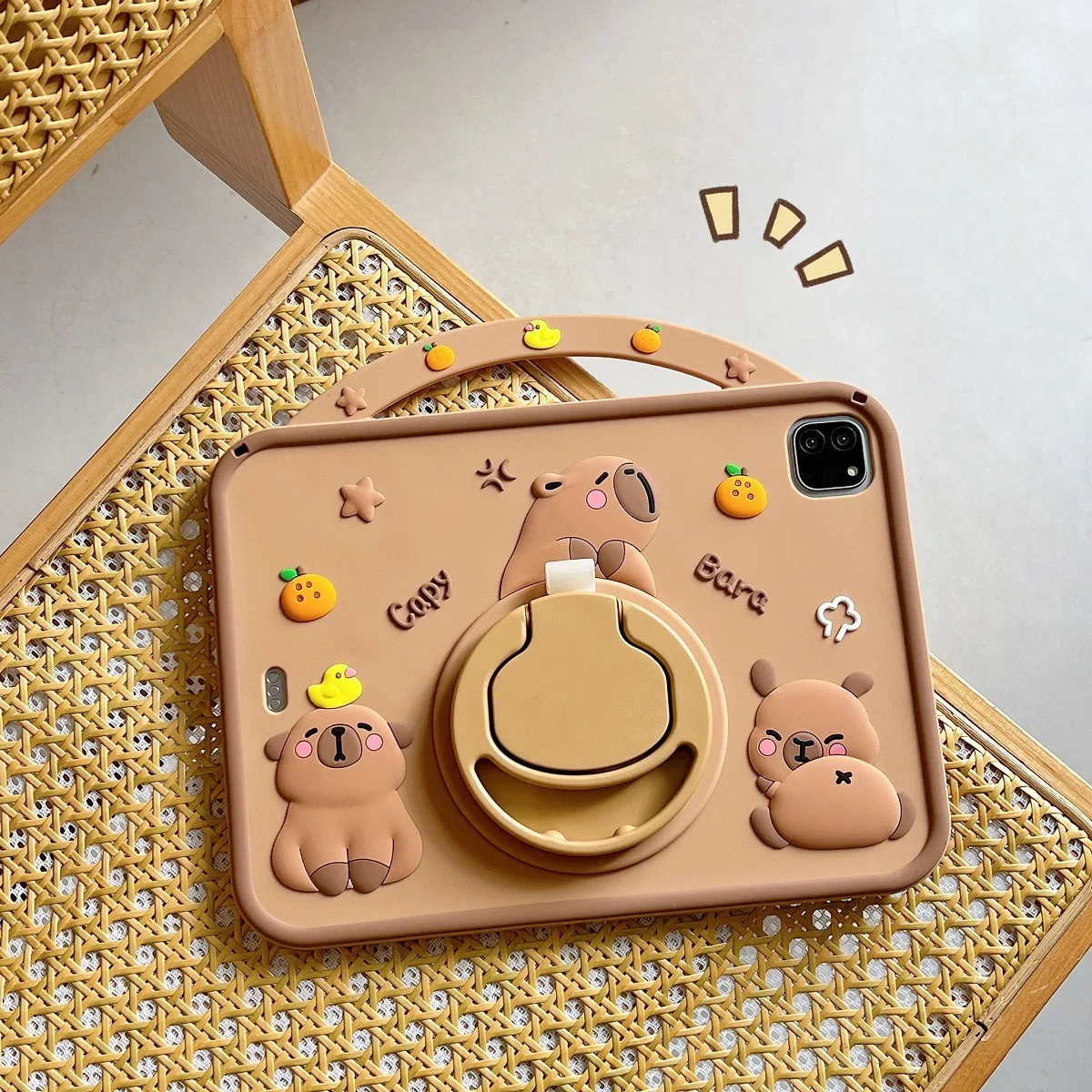 

Funda Case For IPad 10th Generation Pro11 A16 Air11 IPad Air5 10.2 Air1 2 5th 6th 9.7 mini 7 Kids Cartoon Rotatable Stand Case