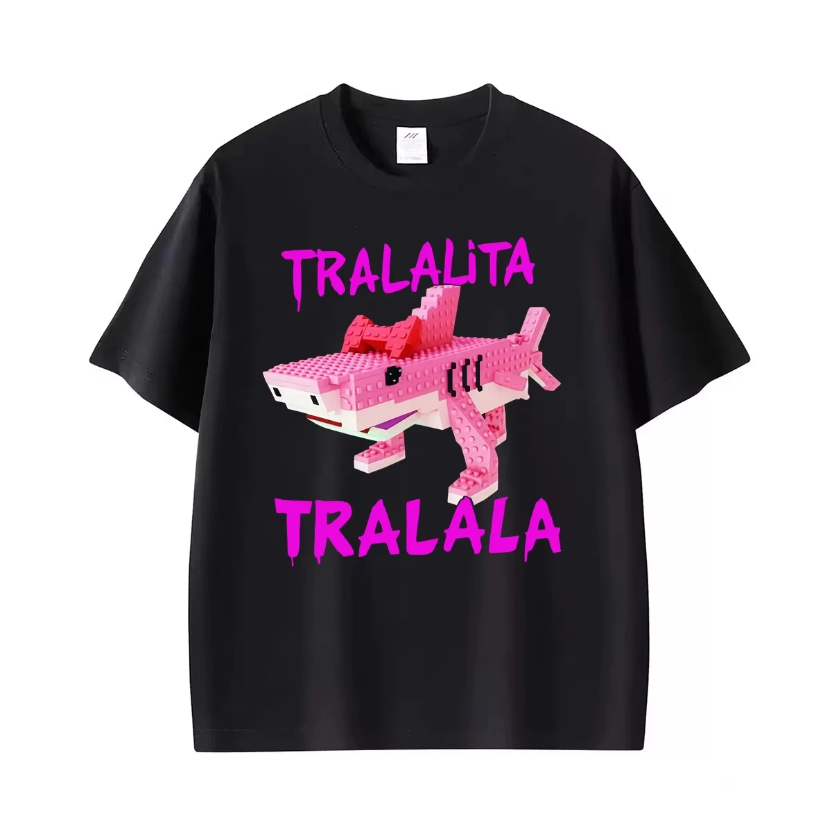 Tralalero Tralala Funny Italian Brainrot Meme T-Shirt Unisex Fashion Classic Cartoon T Shirts Men Summer Tops 100% Cotton Tshirt