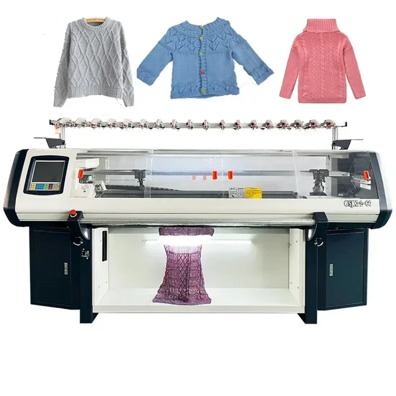 Fully automatic Double System Computerized Flat Sweater Knitting hine