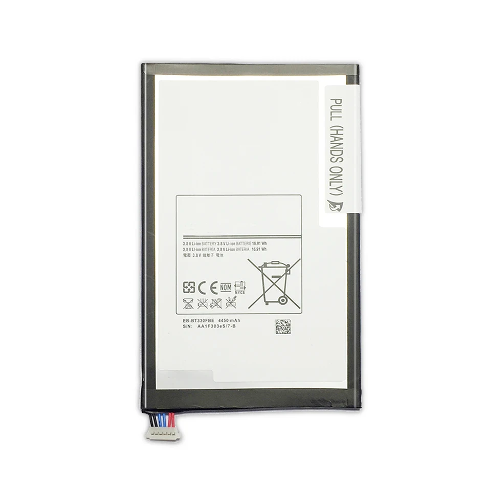 Batería de EB-BT330FBE para Samsung Galaxy Tab 4 8,0 T330 T331 T331C T335 SM-T330 SM-T331 SM-T335 batería 4450Mah número de seguimiento