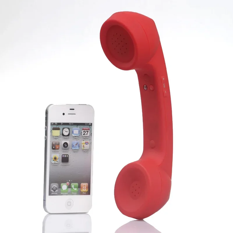 Auricular de teléfono Retro inalámbrico decorativo, auriculares de teléfono compatibles con Bluetooth, micrófono externo, altavoz, receptor de llamadas telefónicas, regalos