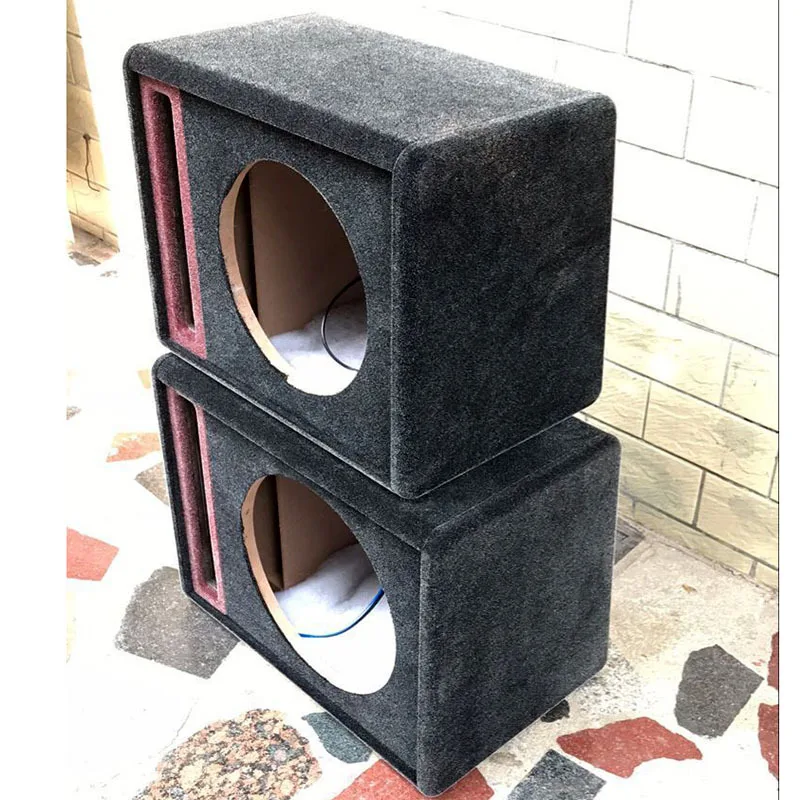 10 inch/12 inch speaker passive subwoofer box high-end snowflake velvet wooden box empty box maze type