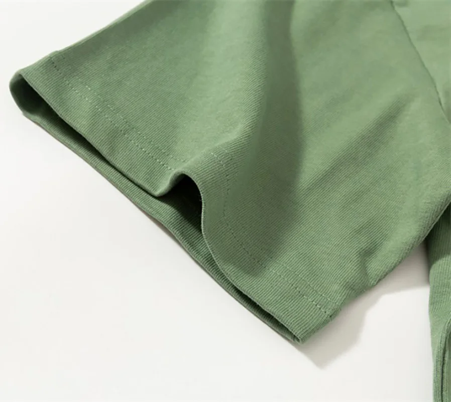 Oversize 100% Premium Cotton Thick Streetwear T-Shirt Blank Customized Embroider and Printed Logo Crew Neck Drop Shoulder TShirt