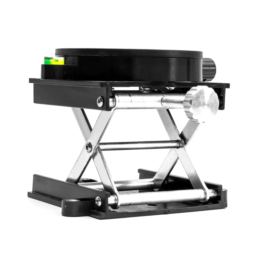 Laser Level Bracket Lab Lift Platform Universal Laser Level 90mm Adjustable Lift Stand rotatable 90*90MM