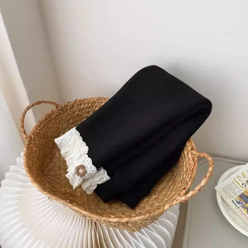 2025 الخريف الشتاء الفتيات طماق ضئيلة الدفء رشاقته السراويل الدانتيل السراويل مريحة موضة جديدة 7 إلى 12 سنة ملابس الأطفال #4