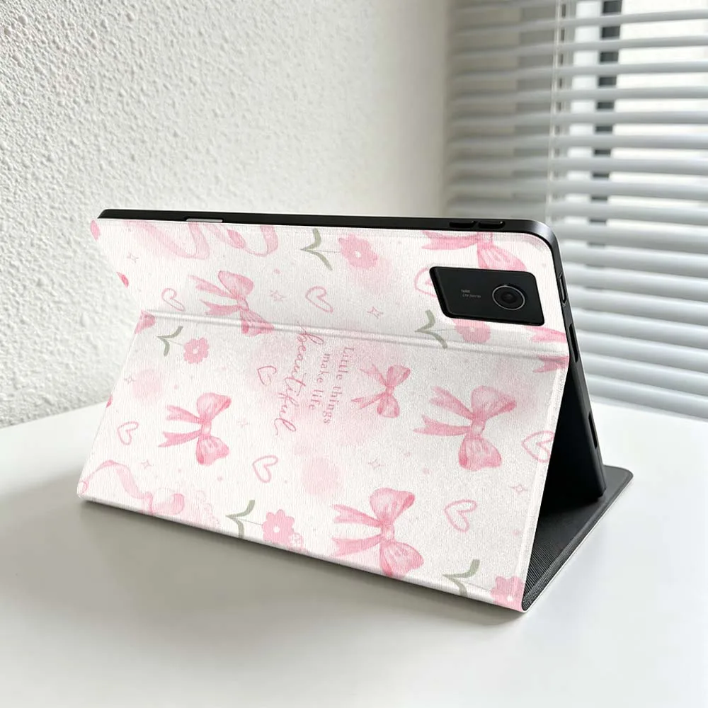 Minimalist Pink Bow Pattern For Lenovo Xiaoxin Lenovo Tab Pad Pro Plus K11 P12 M10 Legion Y900 Soft Inch Tablet Case Cover - view 3