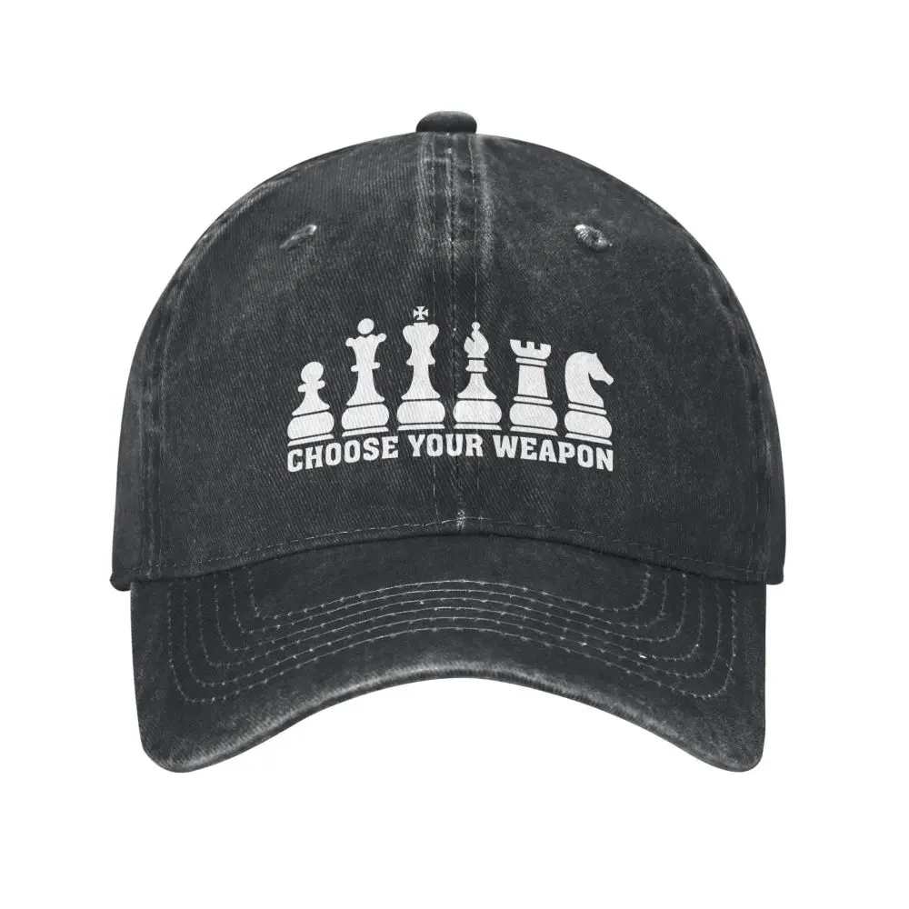 CHOOSE YOUR WEAPON Pattern Men's Baseball Cap Golf Hats Dad Hat Twill Adjustable Original Classic Cotton Unconstructed Plain Cap