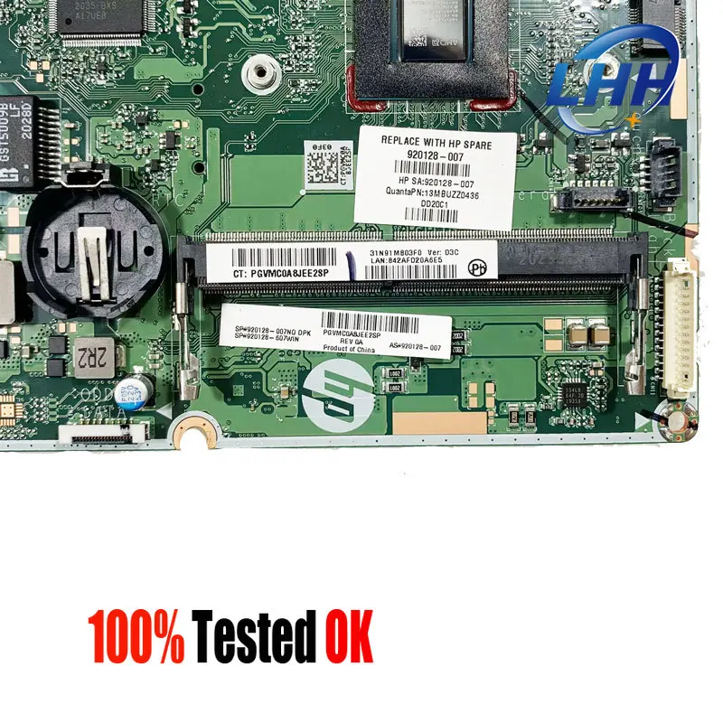 Imagem -03 - Placa-mãe Dan91fmb6d0 re V.d para hp Placa-mãe para hp 205 g3 20 c Aio com E2-9000 Cpu Ddr4 Uma