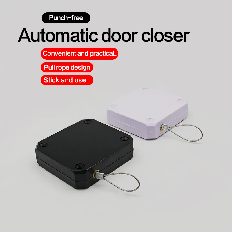 

4pcs/set Door Closer Punch-Free Automatic Door Closers For Drawers Rawstring Door Closer Bracket Door Automatic Closer