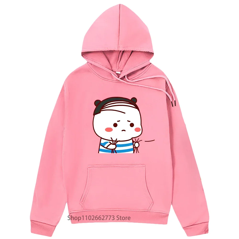 

Cute Bubu Sad Because of Losing Game Hoodie Kawaii Panda Bear Graphic Sweatshirt Women Clothing Men Korean Styl Top Kawaii Hoody