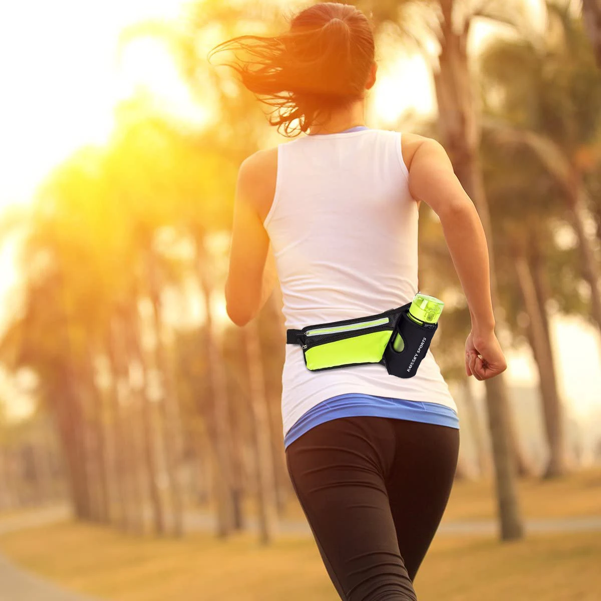 Bolsa de cinturón de hidratación para carreras de maratón, riñonera deportiva para escalada, senderismo, gimnasio, Fitness con botella de agua