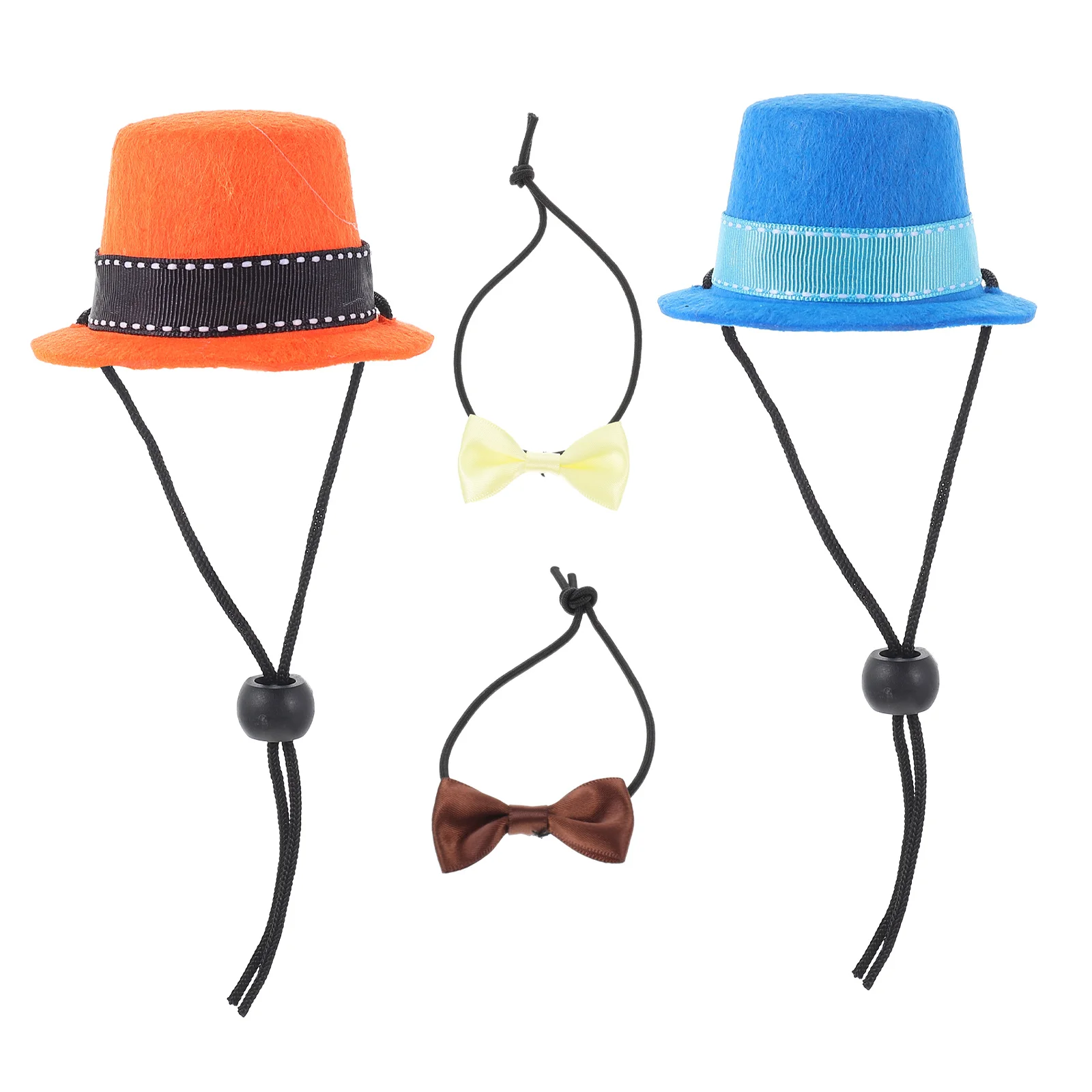 

1 set Small Hats Bow Ties Kit Adorable Hamster Bunny Costume Adjustable Pet Outfit For Guinea Pig Chinchilla Hedgehog Festival