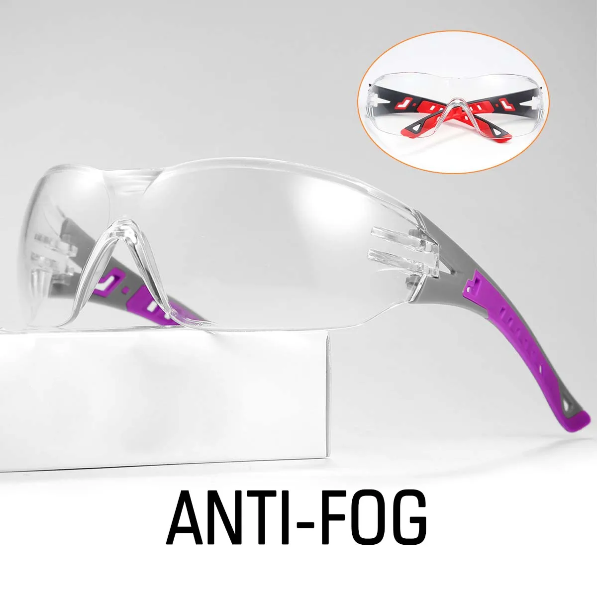 

2 шт. защитные очки, прозрачные противотуманные очки, защитные очки, защитные очки, одобренные промышленные, широкое зрение