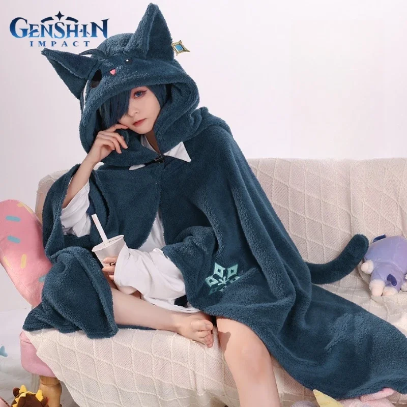 Anime figure game Genshin impact plush toys kazuha kaedehara flannel blanket plushie Pajamas Soft sofa blanket birthday gift