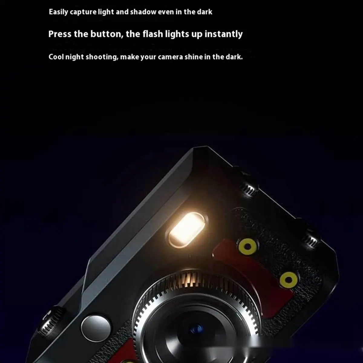 Stable- Students Gift Mini Retro Camera Digital Camera 1080P HD Thumb Camcorder School Life Memory Portable Videography Device