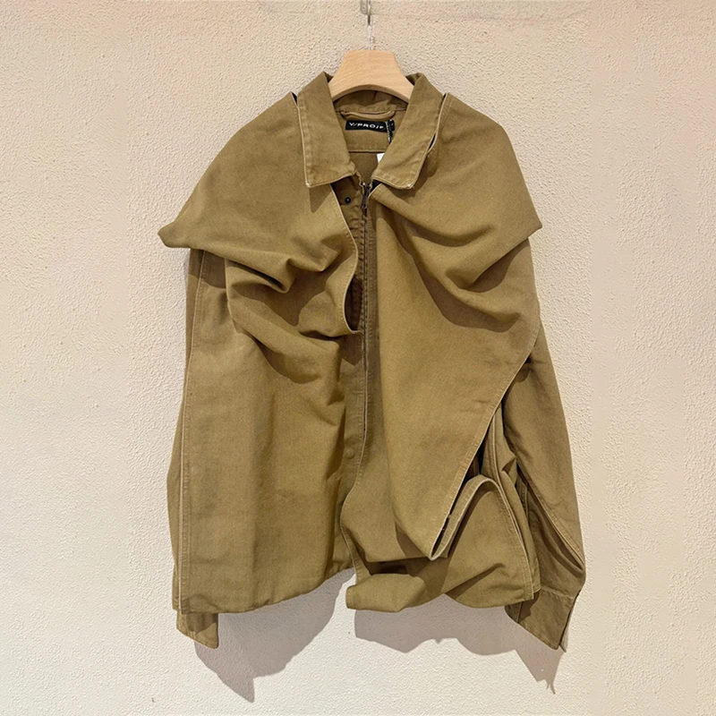 24AW Y/Project Washed Fashion Jacket Men's Casual Comfortable Coats Male Loose Jackets Men's Clothing