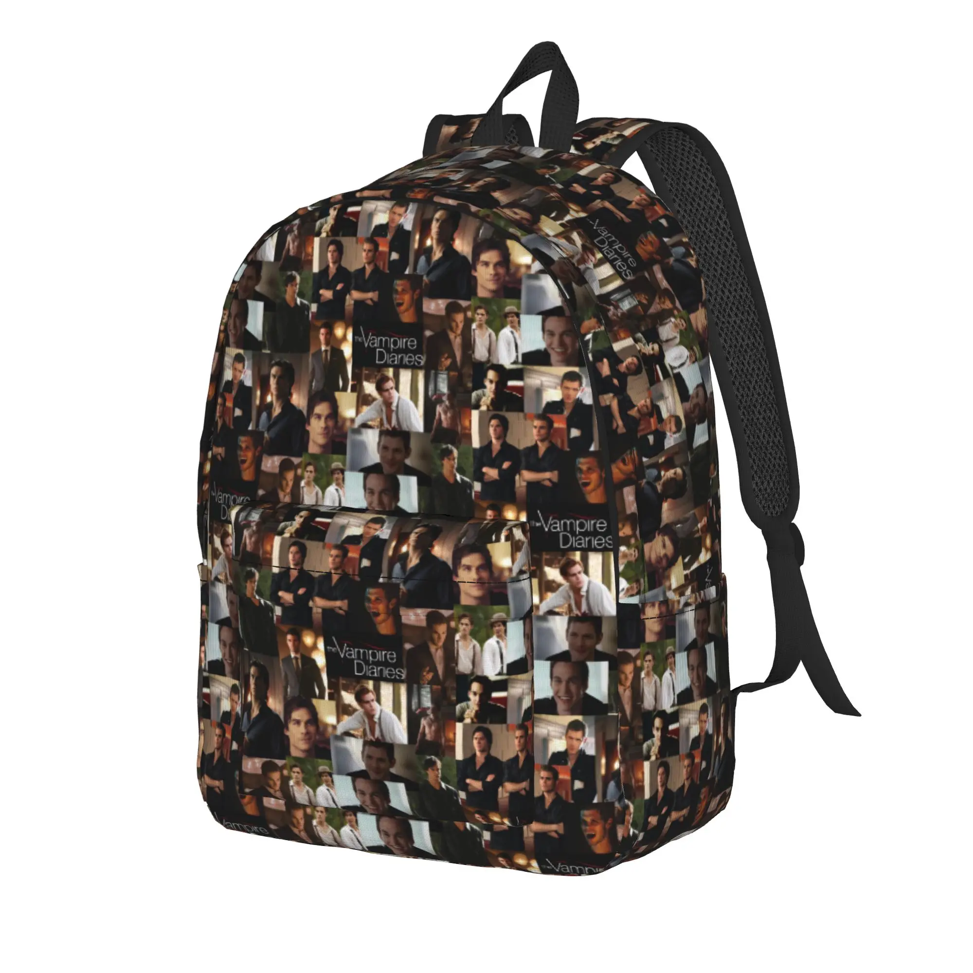 The Vampire Diaries Resuable Movie Backpack Damon Salvatore Kawaii Backpacks Boy Girl University Large High School Bags Rucksack
