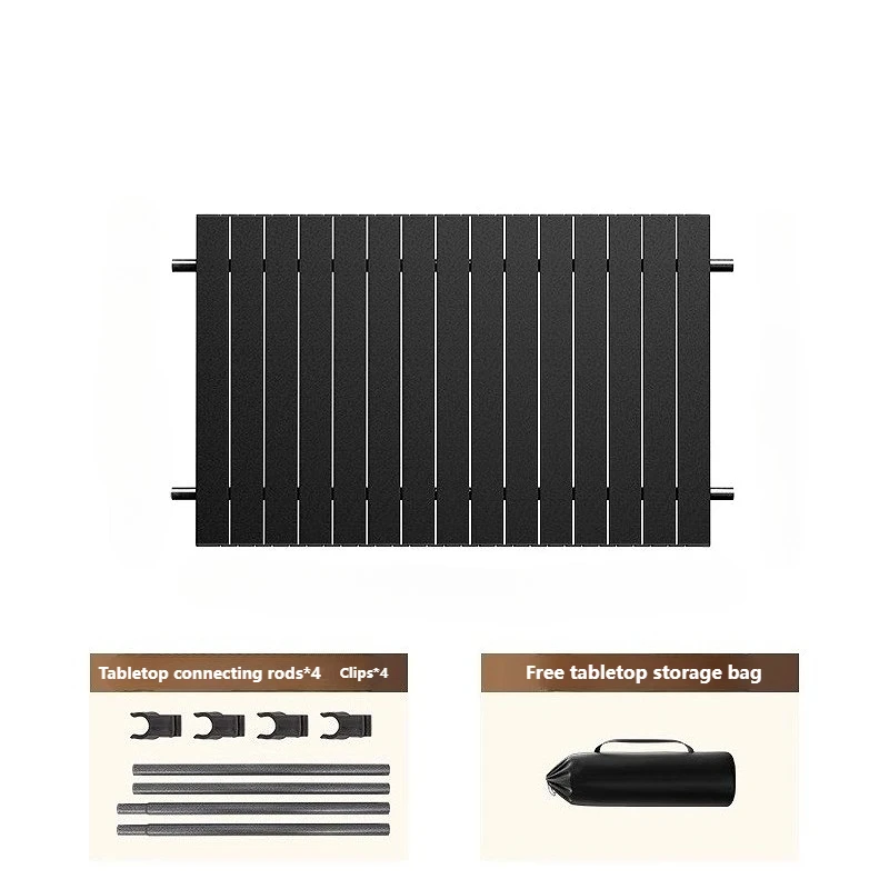 عربة نزهة محمولة للتخييم والشواء قابلة للطي مع سطح طاولة قابل للإزالة مناسبة لكشك سوق النزهات الخارجية #1