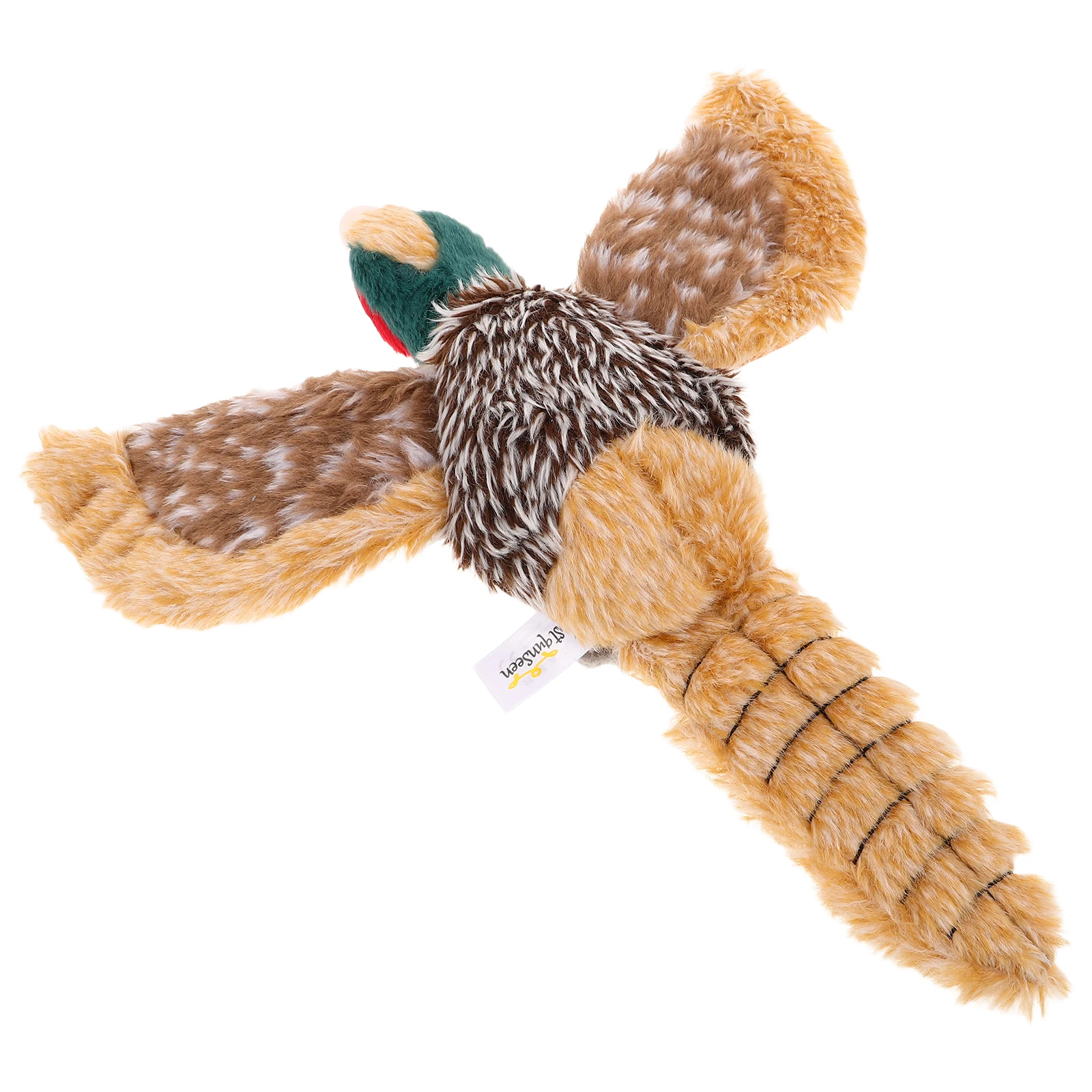 

Sounding Pet Dog Pheasant Large Interactive Durable Chew Resistant Squeaky Stuffed For Anxiety Relief Indoor Play Companion