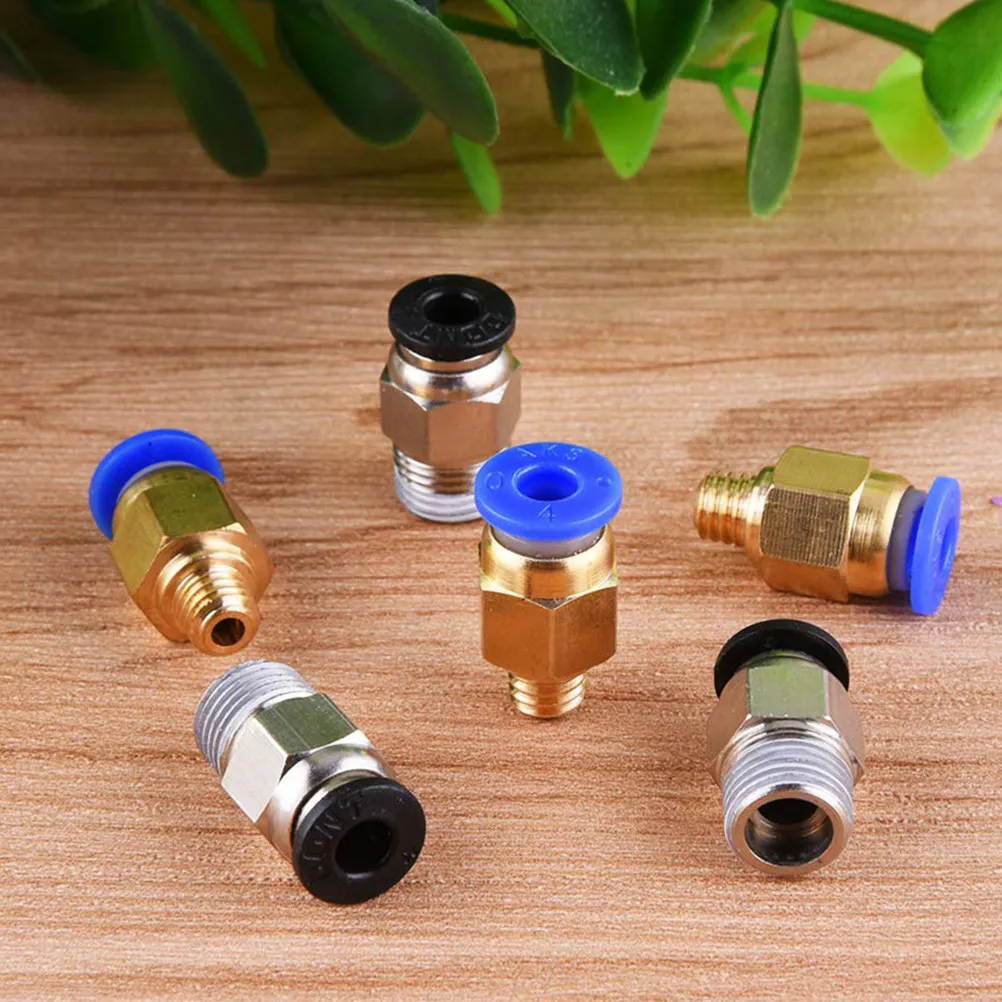 

8Pcs 3D Printer Air Fitting Straight Pneumatic Connector Compatible with 4Mm 6Mm Tubing for Printers