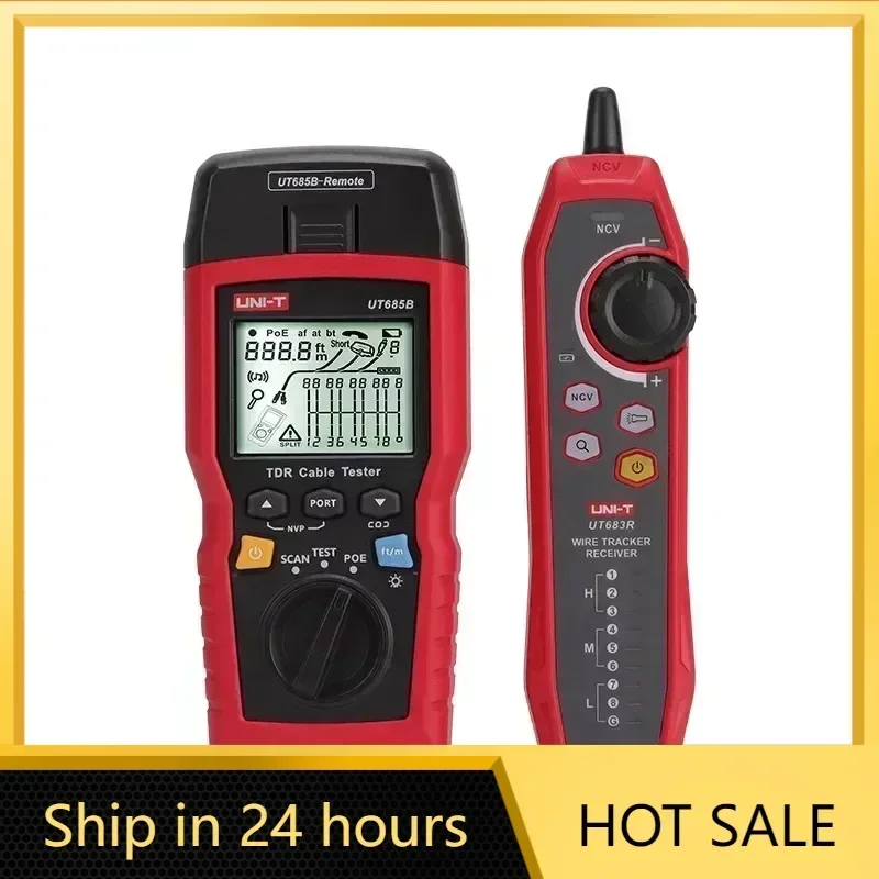 NOYAFA NF-8601W/NF-8209 Cable Tracker Lan Display Measure Tester Network Tools LCD Display Measure Length Wiremap Tester 