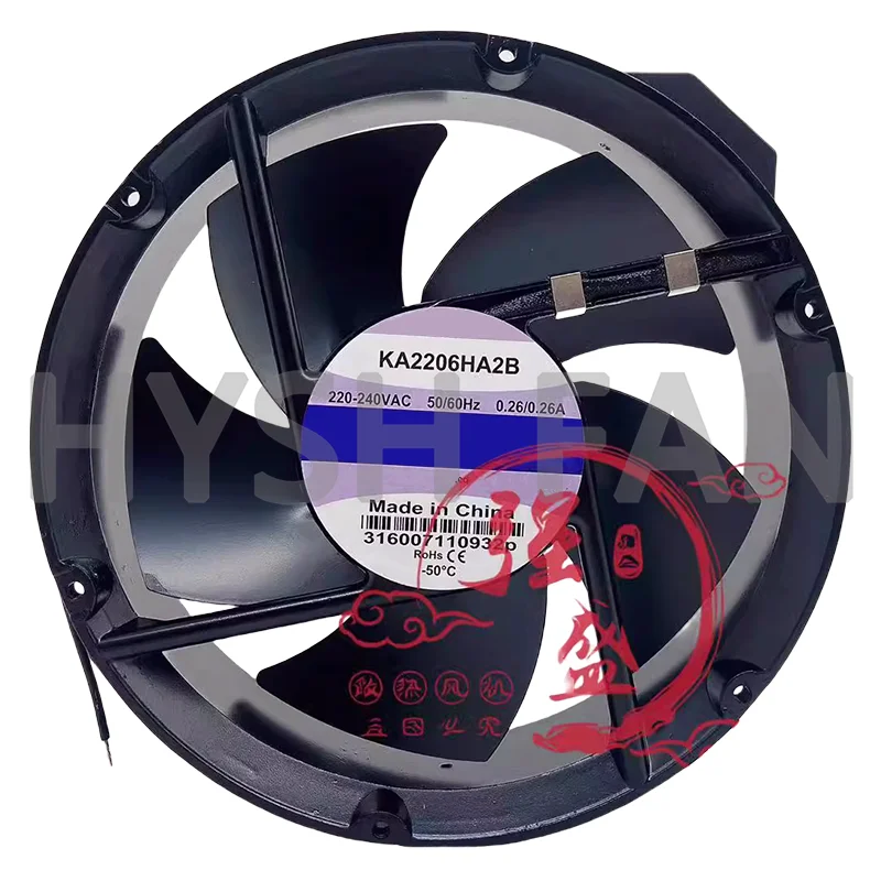 KA2206HA2B New Original 220-240V 0.26A Full Circle Inverter Cooling Fan