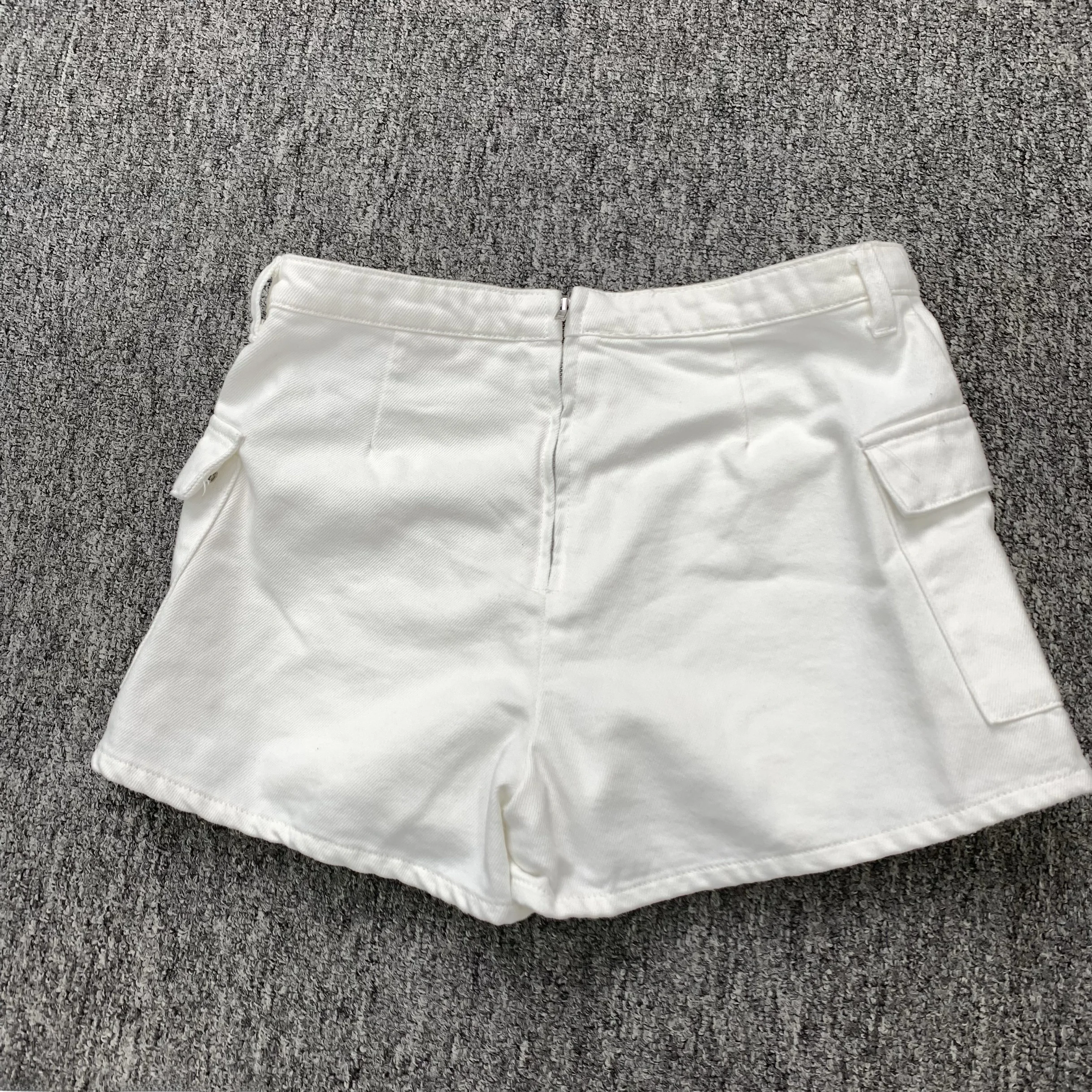 Simple Comfortable Denim orts for Women Spring 2024  Skirt Pants Button Detail Casual Wear Other Material 00%