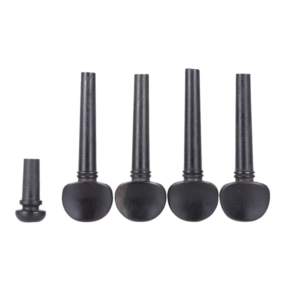 

4PCS Ebony Violin Pegs Violino Tuning Pegs SET For 4/4 3/4 1/2 1/4 1/8 Violin Fiddles PegBox Scolled Neck Use