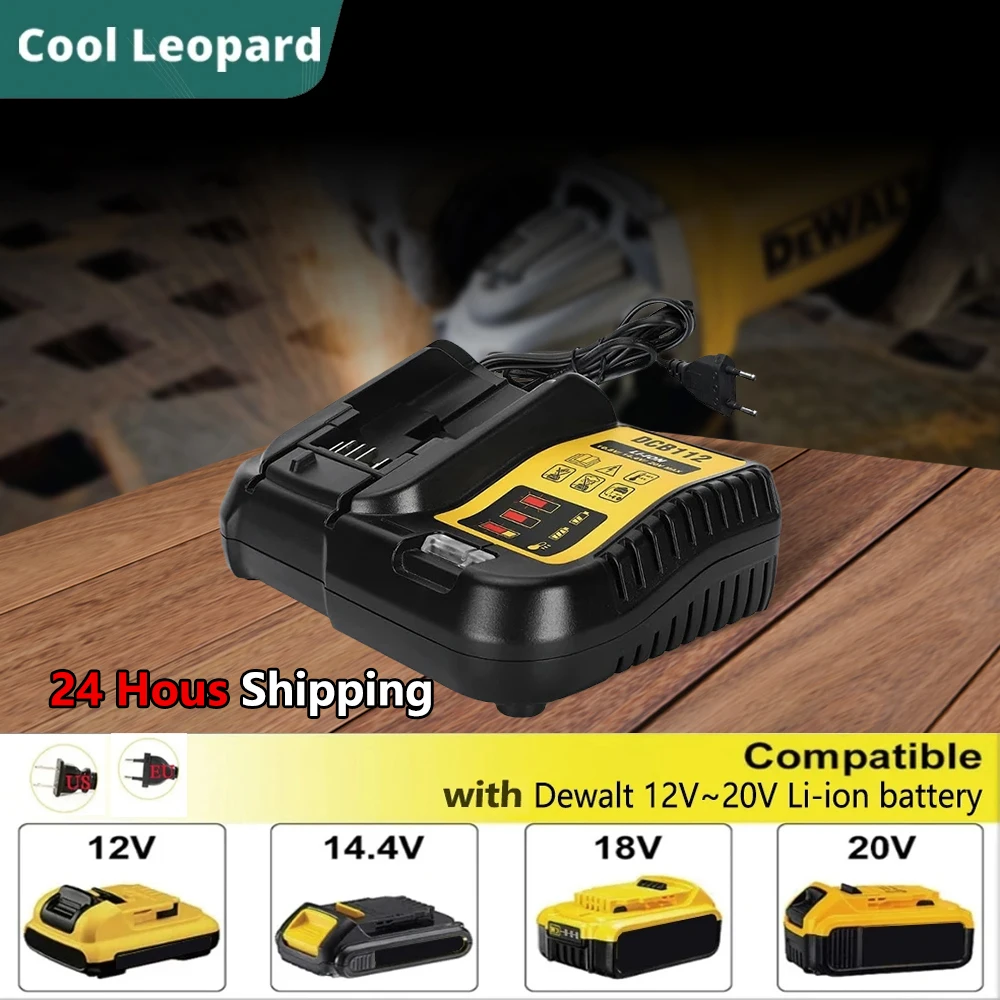 DCB112 Replace Battery Charger For Dewalt Li-Ion Battery DCB200 DCB101 DCB115 DCB107 DCB105 DCB140 Hot 10.8/12/14.4/18/20V